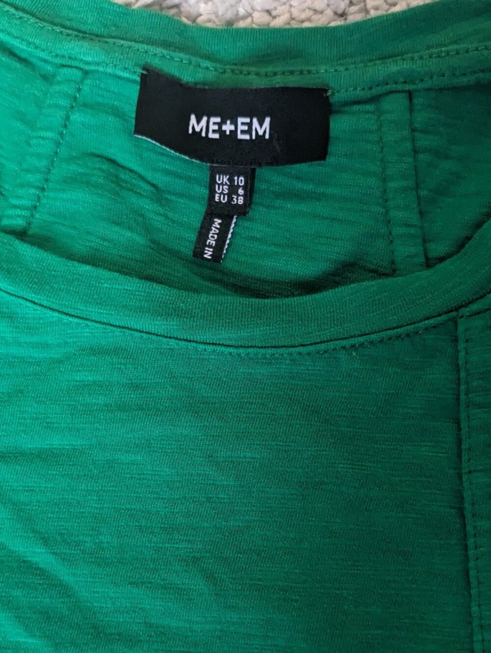 Green ME+EM Swing Dress With Pockets 100% Cotton - Picture 3 of 7